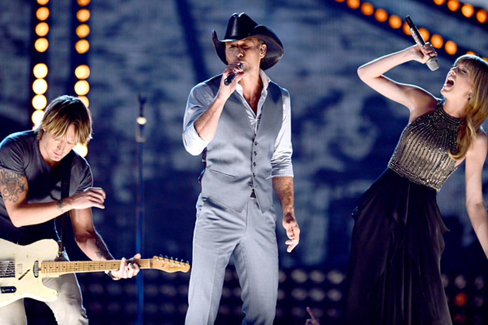 Tim McGraw Joined by Taylor Swift + Keith Urban for ‘Highway Don’t Care’ at 2013 ACM Awards