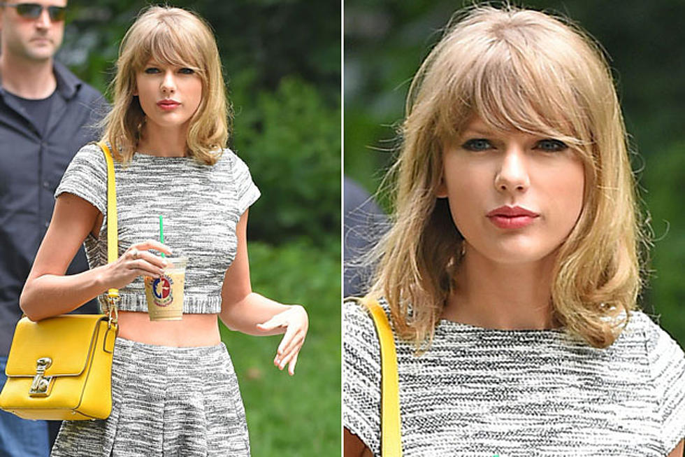 Taylor Swift Strolls Around NYC, Samples Adorable New Hairstyle