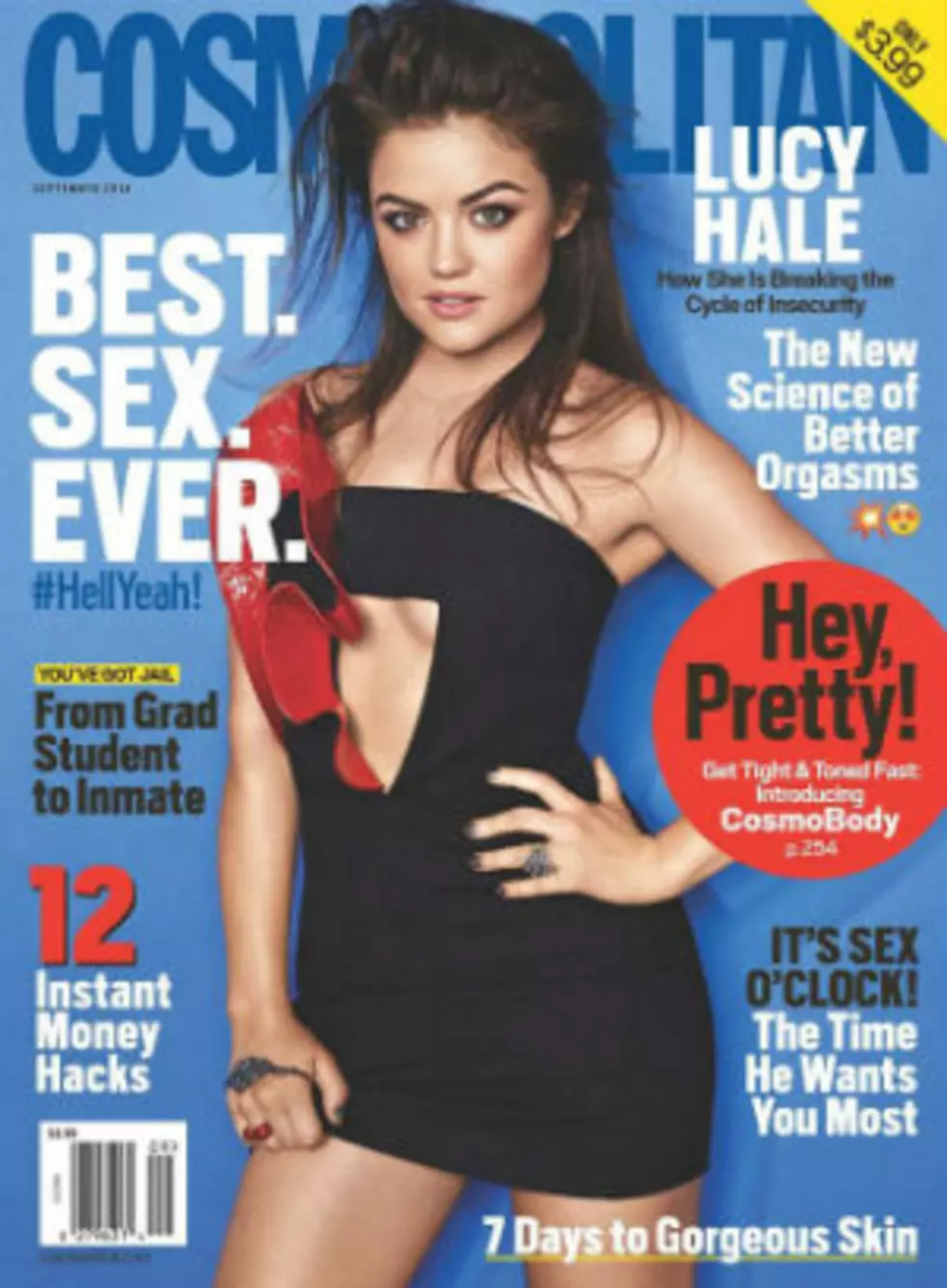 Lucy Hale on Cover of Cosmopolitan