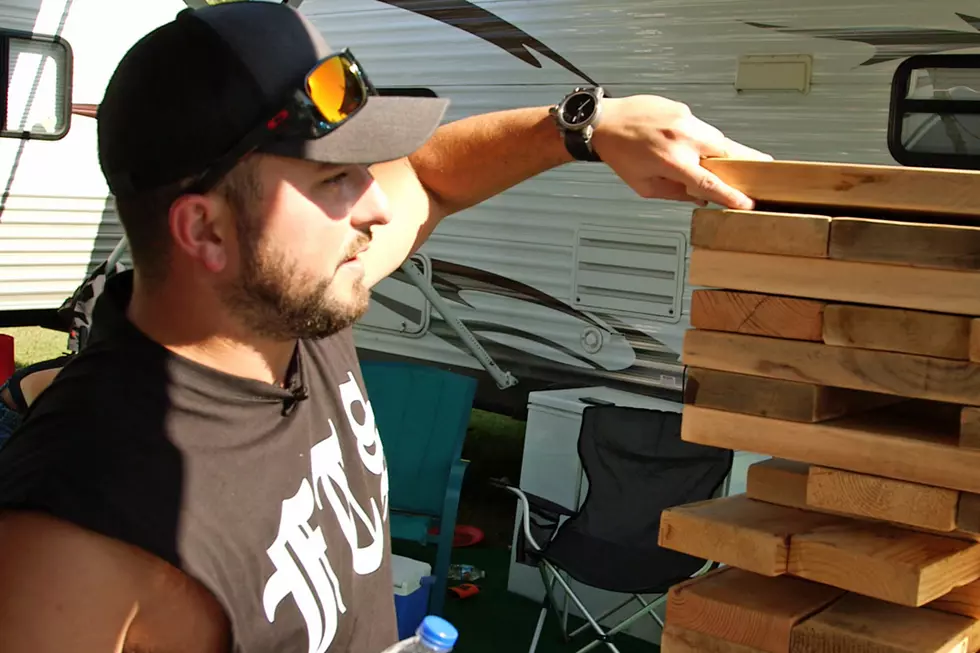 Tyler Farr Looks for the Best Camping Cribs at WE Fest 2015