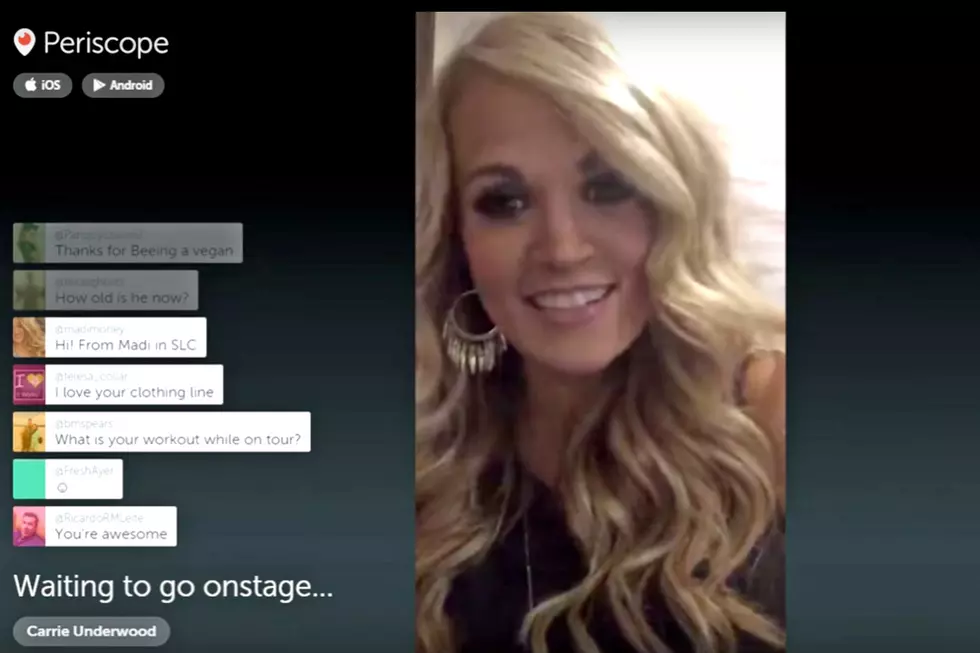 Carrie Underwood’s First Periscope Is Awkward, Adorable and Informative