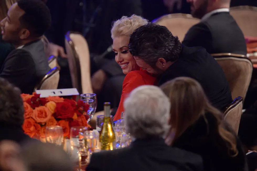 Blake Shelton and Gwen Stefani Spend Valentine&#8217;s Day at Pre-Grammys Party