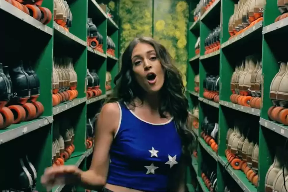 Kelleigh Bannen Skates in ‘Welcome to the Party’ Video
