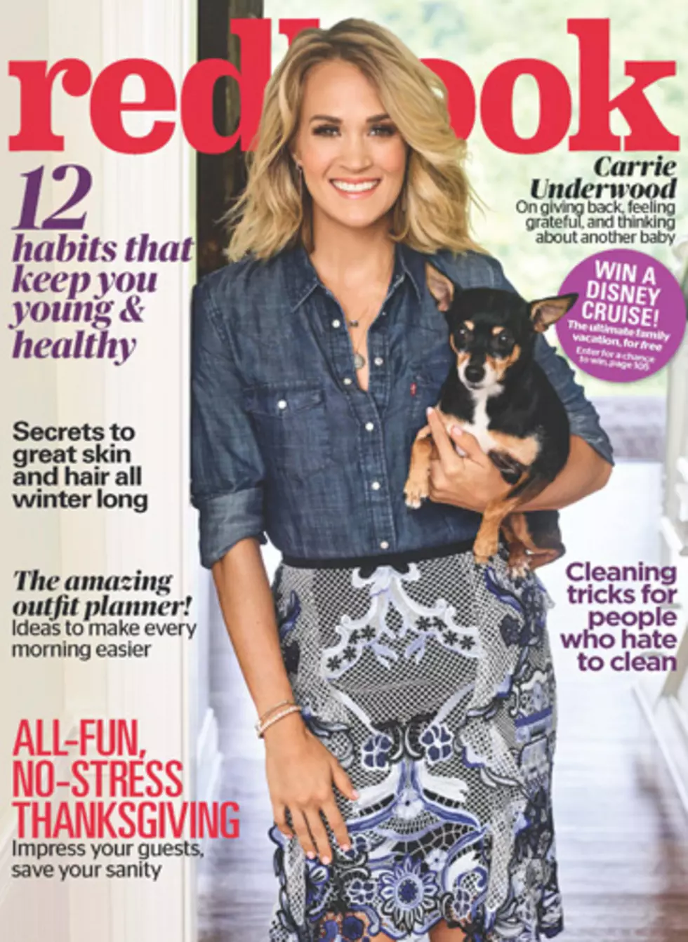 Carrie Underwood Talks Baby No. 2 in November Cover Issue of Redbook