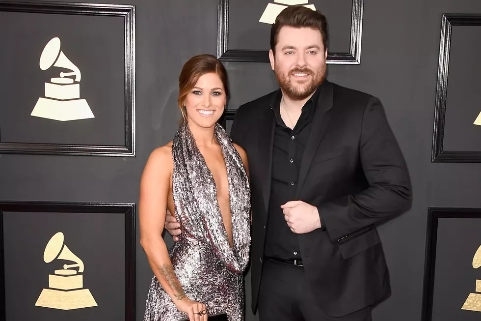 Chris Young Escorts Cassadee Pope and Her Diamond Ring Down the Grammy Red Carpet [Pictures]