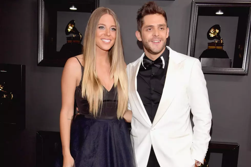 Thomas Rhett Wows in White on the Grammy Red Carpet [Pictures]