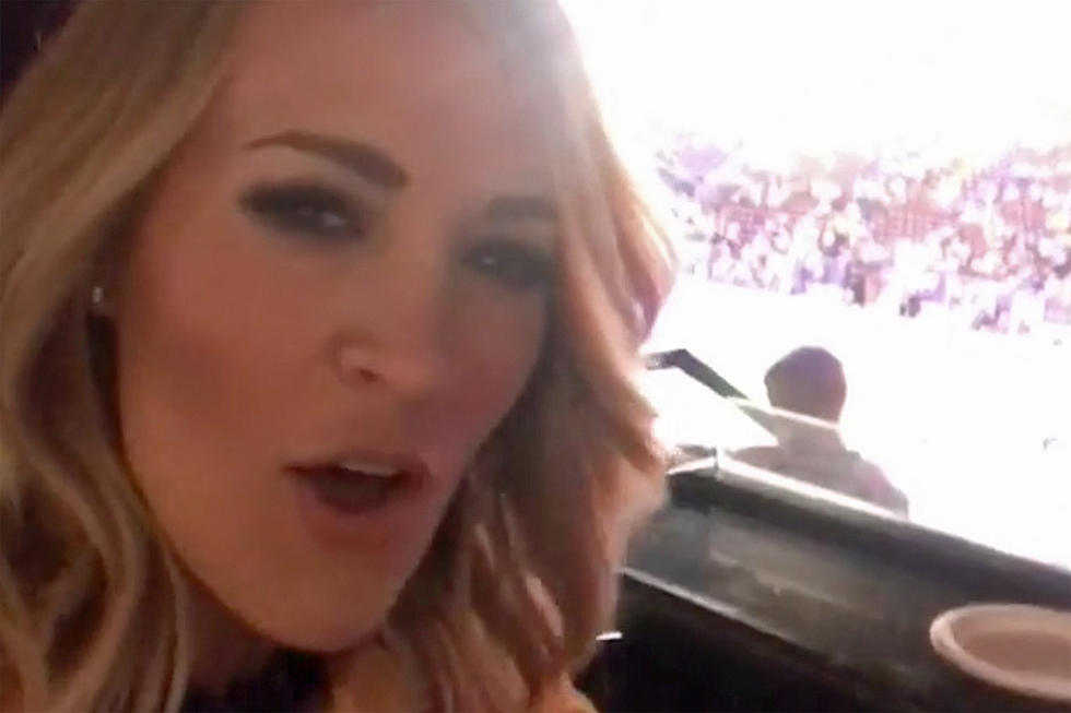 Carrie Underwood Can’t Help Herself When She Hears ‘The Fighter’ at Predators Game