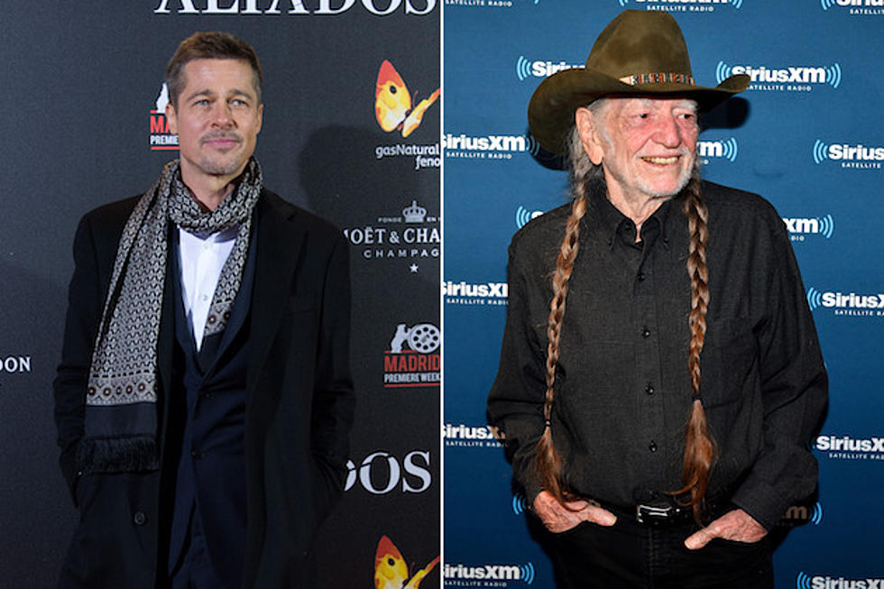 On Brad Pitt’s Past Bucket List: Smoke Weed With Willie Nelson
