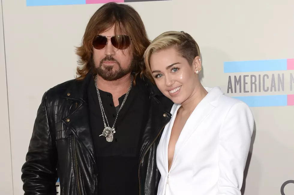 Miley Cyrus Jams With Her Dad on &#8216;Achy Breaky Heart&#8217; at Record Release Party