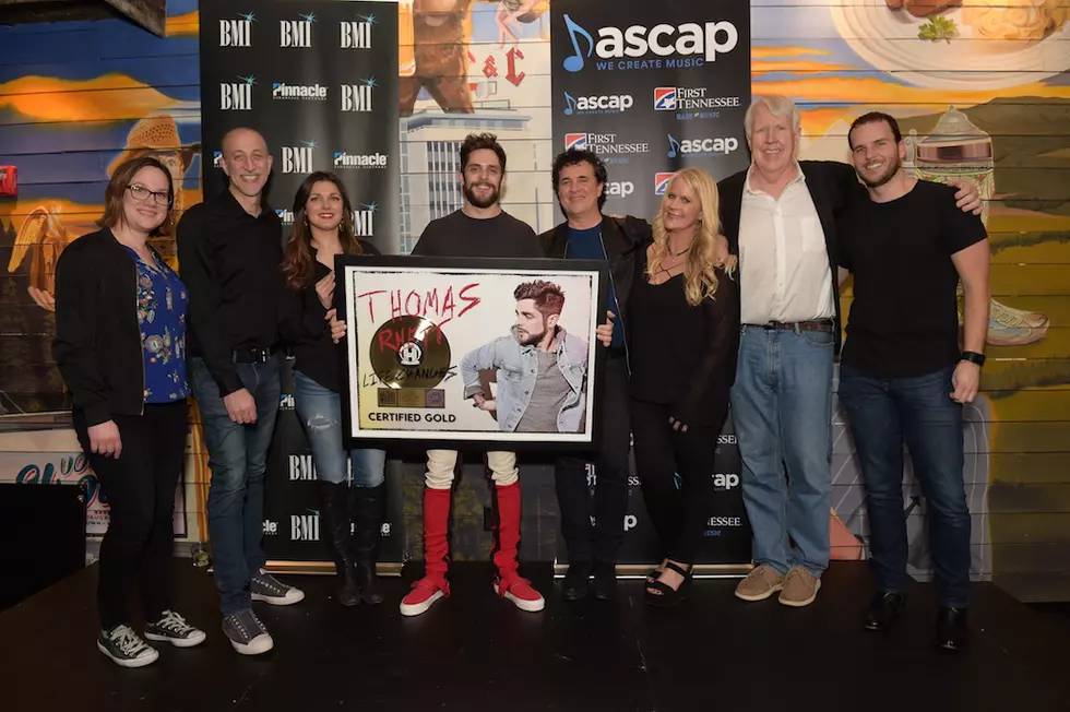 Thomas Rhett Surprised With Gold Certification at Double No. 1 Party