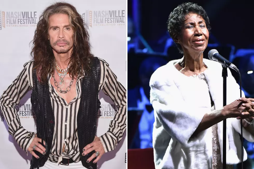 Steven Tyler Pays Tribute to ‘Gravely Ill’ Aretha Franklin in Best Way He Can