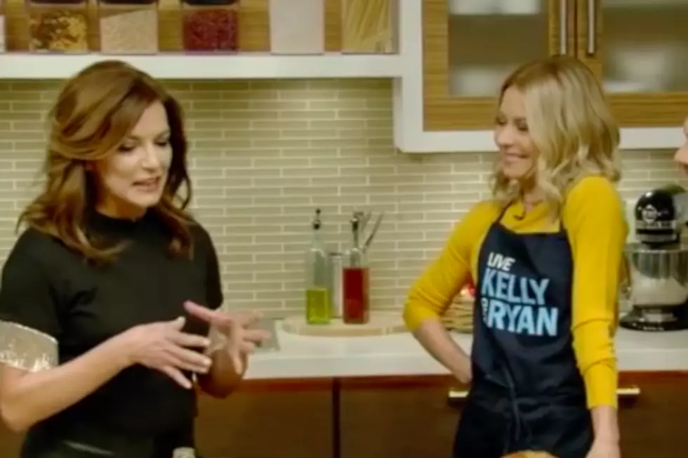 Martina cooking it up with Kelly and Ryan