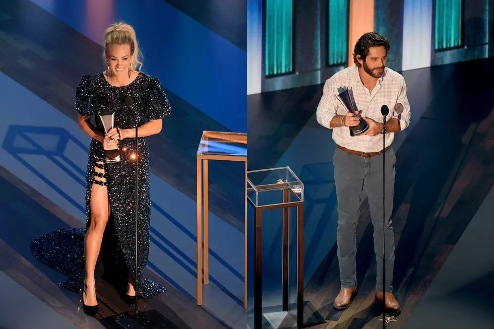 Carrie Underwood and Thomas Rhett Are Baffled, But Thrilled by ACM Entertainer of the Year Tie