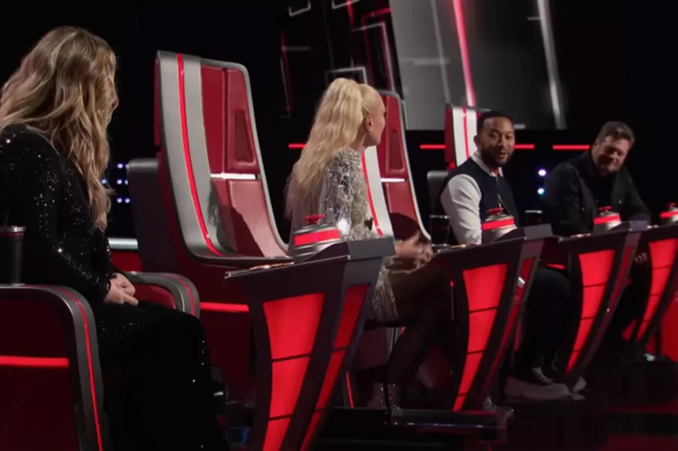John Legend Throws a Zinger at Blake Shelton + Gwen Stefani in New &#8216;The Voice&#8217; Promo [Watch]