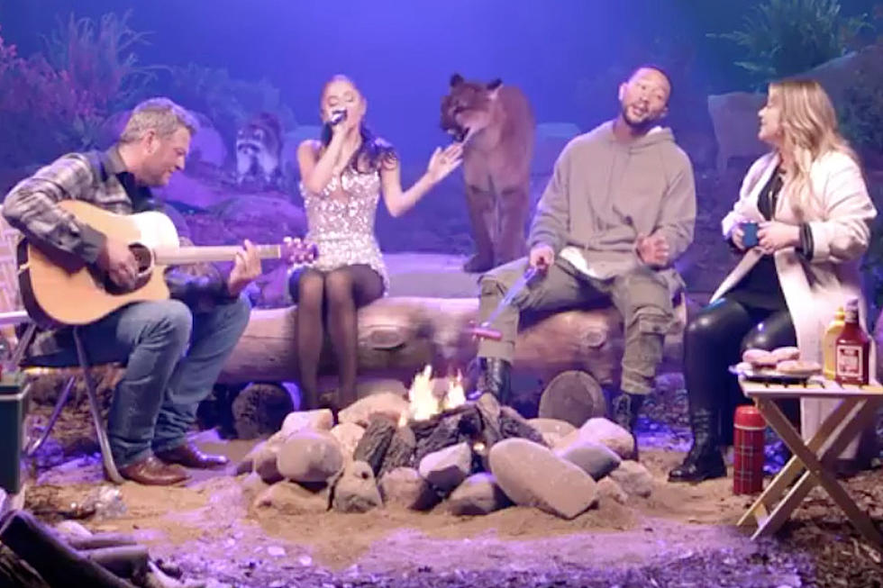 ‘The Voice’ Coaches Get Cozy for a Campout Singalong in Season 21 Promo [Watch]