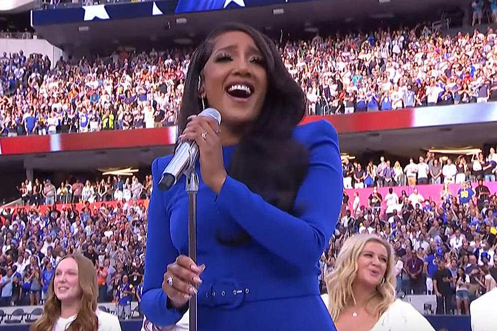 Mickey Guyton Dazzles During Her National Anthem Performance at Super Bowl LVI