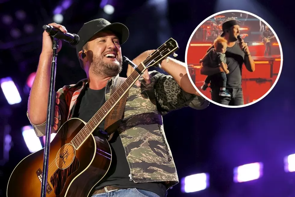 WATCH: Luke Bryan Performs With a Baby on His Hip in Las Vegas