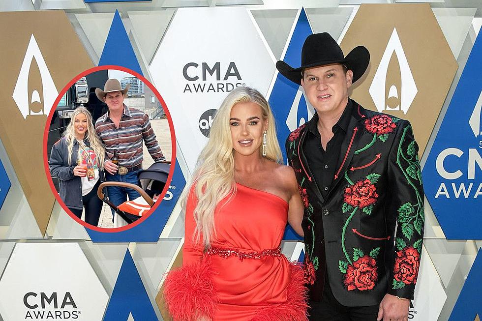 Jon Pardi, Wife Summer + Baby Presley Step Out on a Family Walk