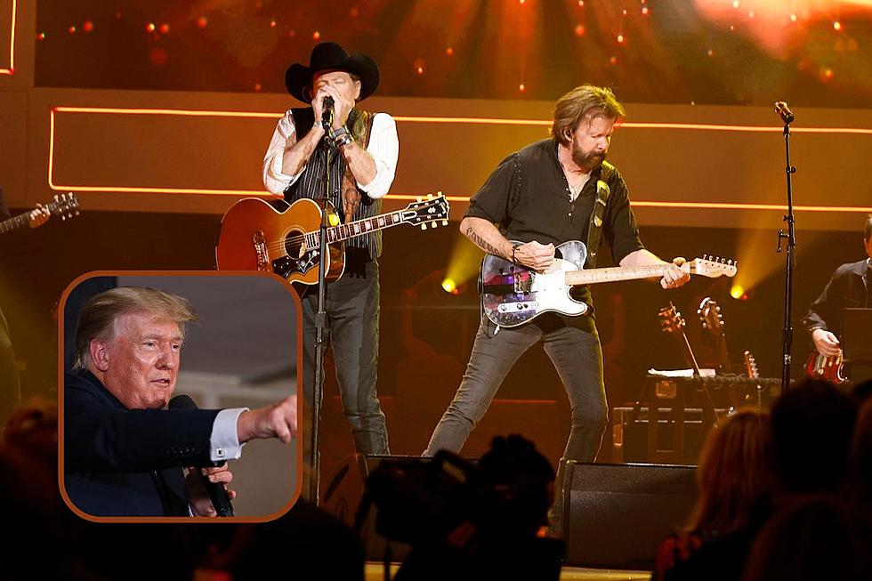 Donald Trump Walks Onstage to a Brooks & Dunn Lyric About ‘Going to Prison’ [Watch]