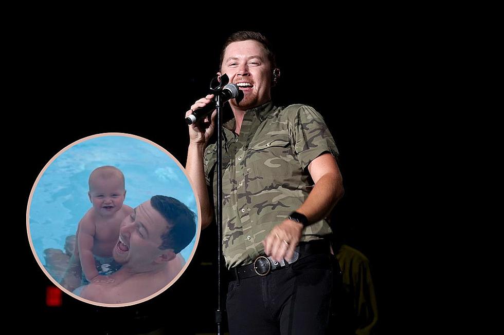 Scotty McCreery’s Summer is ‘Going Swimmingly’ With a Father-Son Pool Dip [Watch]