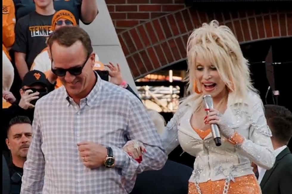 Dolly Parton Sings ‘Rocky Top’ at a Vols Game, With a Peyton Manning Cameo [Watch]