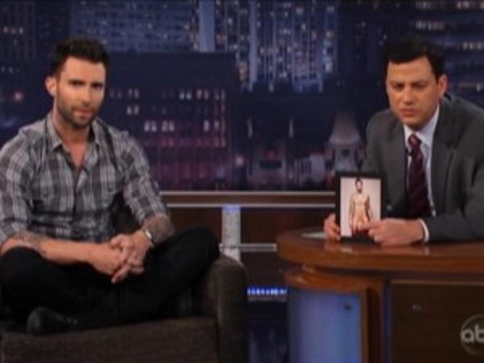 Jimmy Kimmel Makes Adam Levine Uncomfortable With Nude Photo [VIDEO]