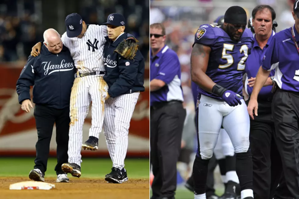 Which Player’s Injury Is More Significant, Ray Lewis or Derek Jeter? — Sports Survey of the Day