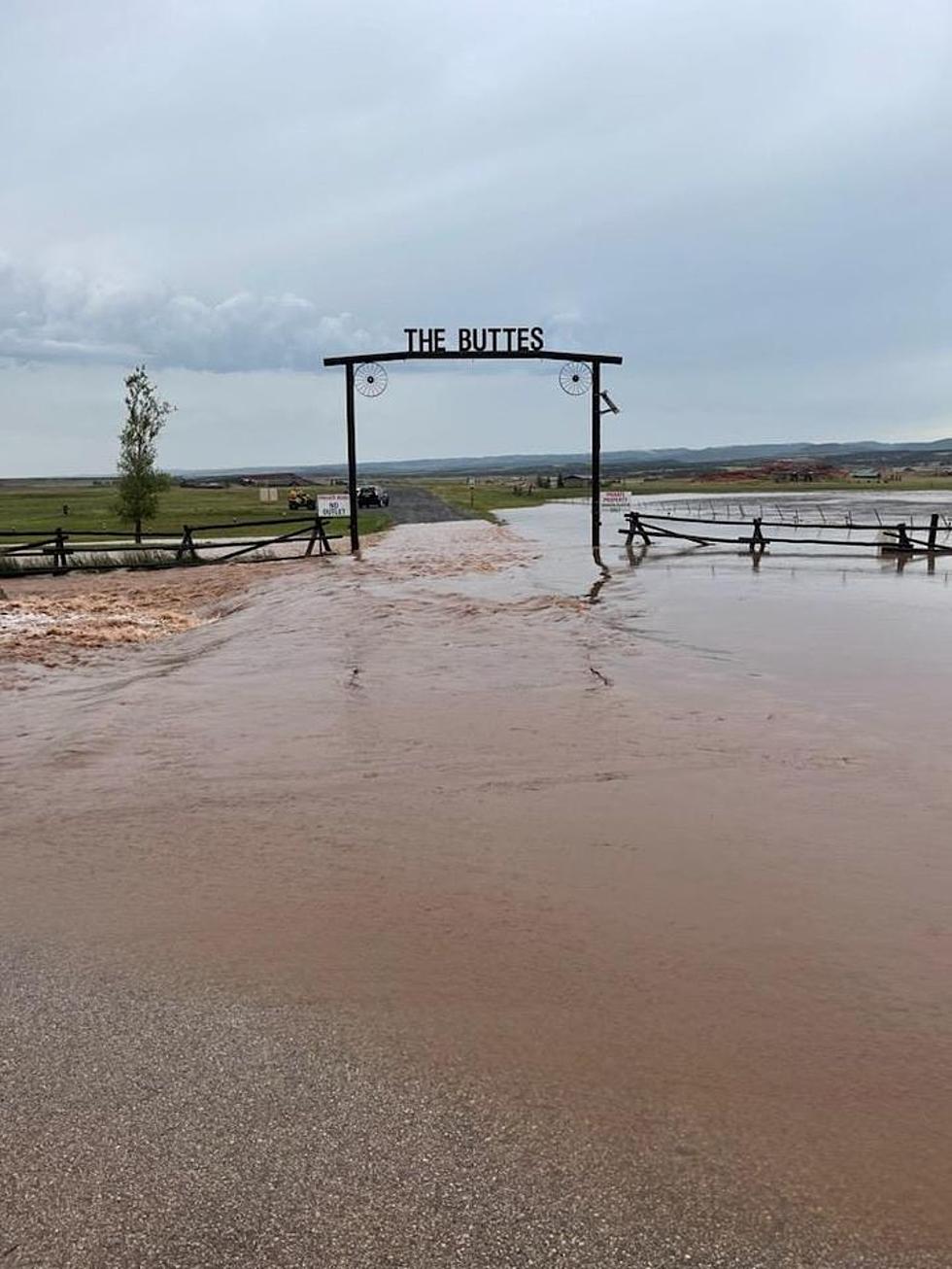 Buttes Entrance Near Laramie Flooded