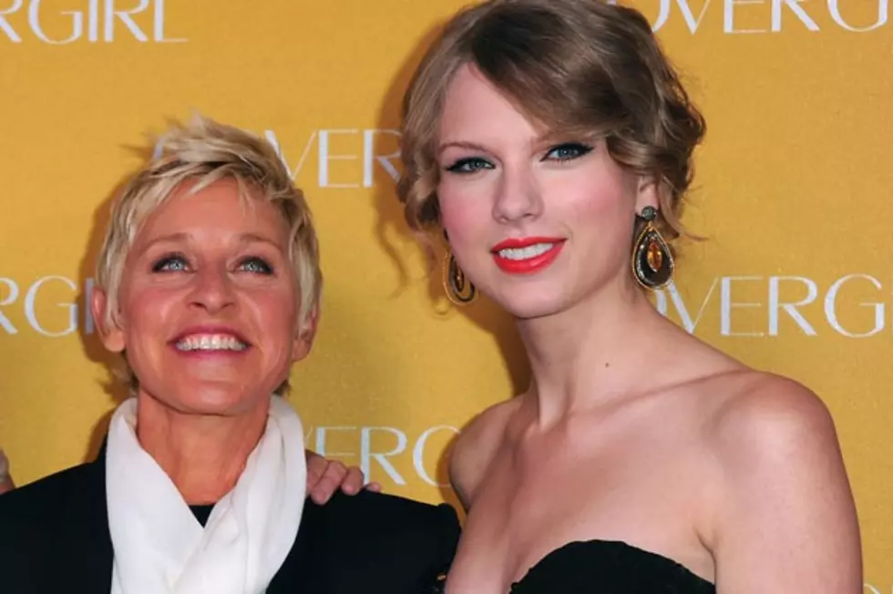 Ellen DeGeneres Joins Taylor Swift On Stage at the Staples Center