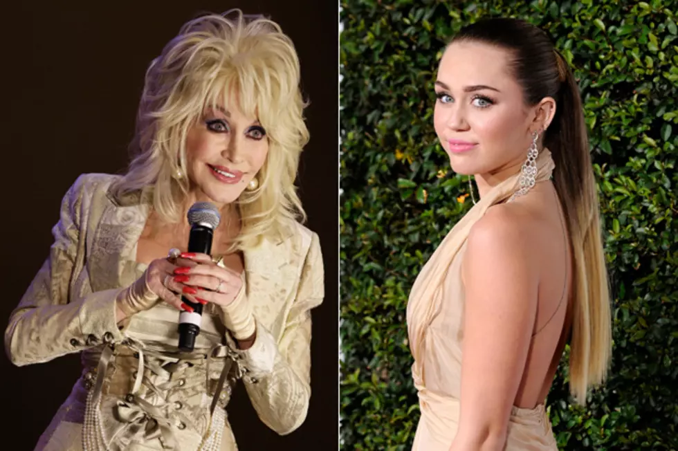 Miley Cyrus Gets Moral Support From Dolly Parton