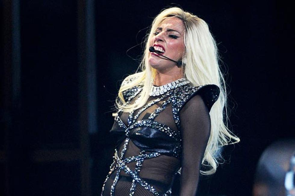 Lady Gaga Uses Dress to Mock Critics of Her Weight Gain
