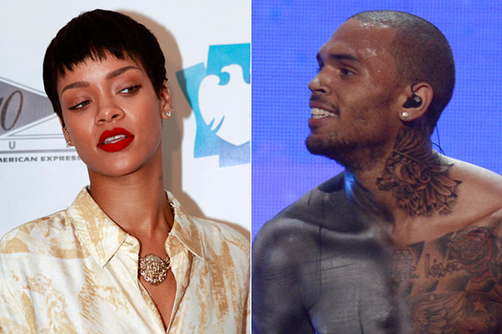 Rihanna Cozies Up to Chris Brown at Qubeey Channel Launch Party
