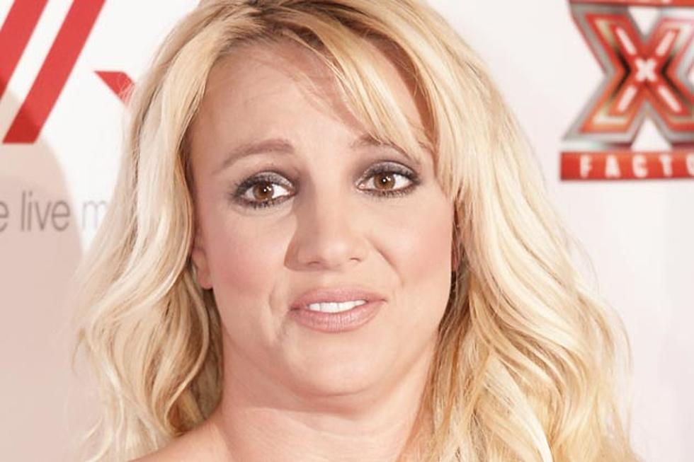 Britney Spears Spills Out of Leather Dress at ‘X Factor’ Viewing Party