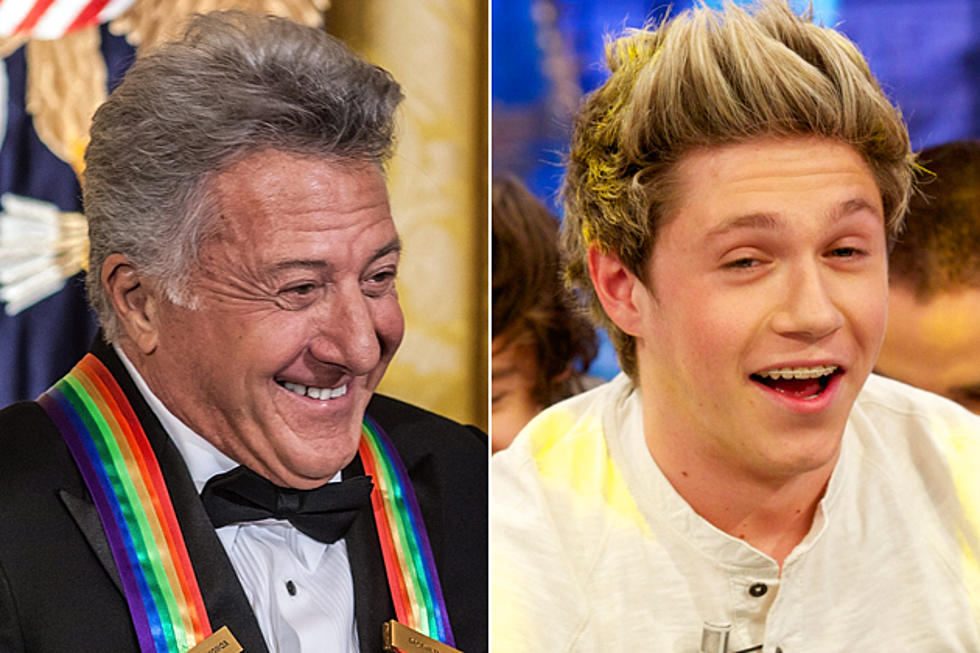 Dustin Hoffman Makes Out With Niall Horan of One Direction on ‘Letterman’