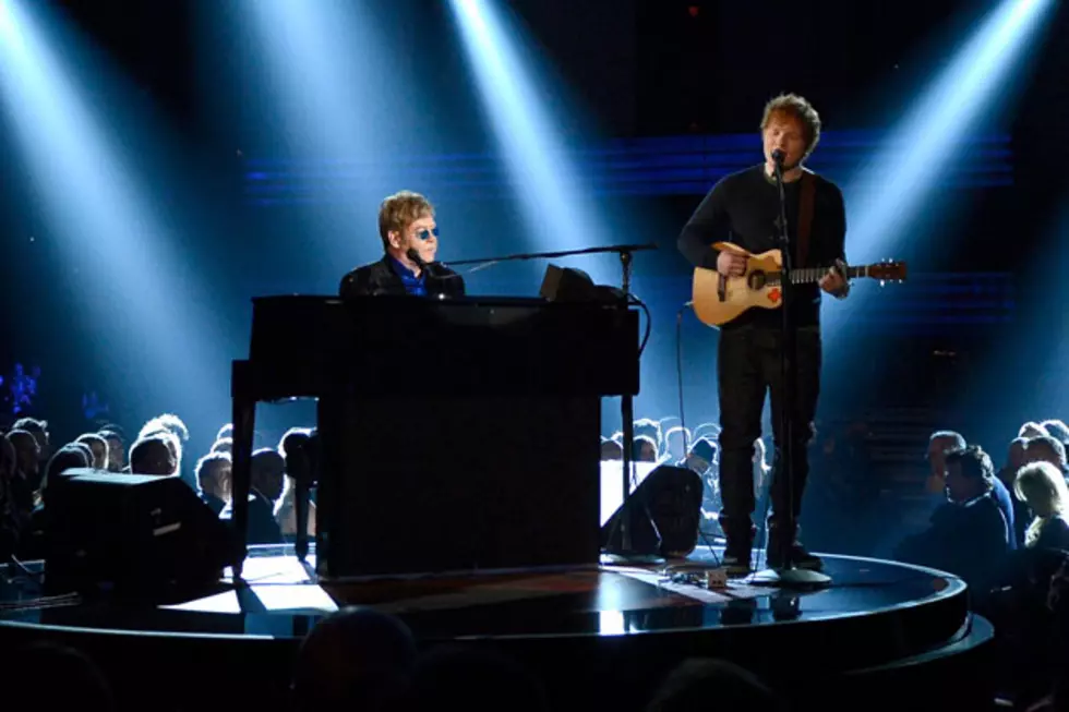 Ed Sheeran and Elton John Perform ‘The A Team’ at the 2013 Grammys