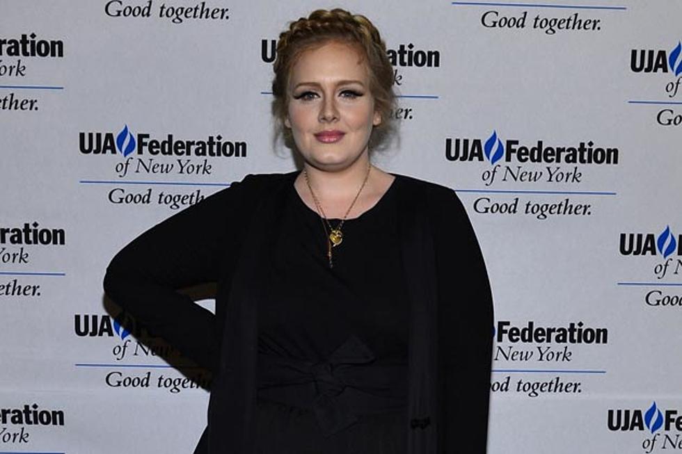 Adele Attends Columbia Records Event in NYC [Pics]