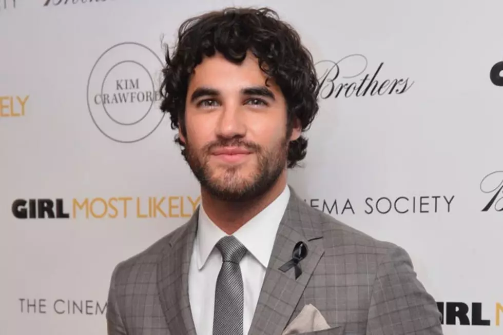 Darren Criss Sports Black Ribbon at Movie Premiere in Memory of Cory Monteith