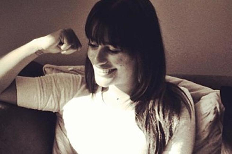 Lea Michele Records a ‘Beautiful & Perfect Song,’ Tweets First Pic on Set of ‘Glee’ Season 5