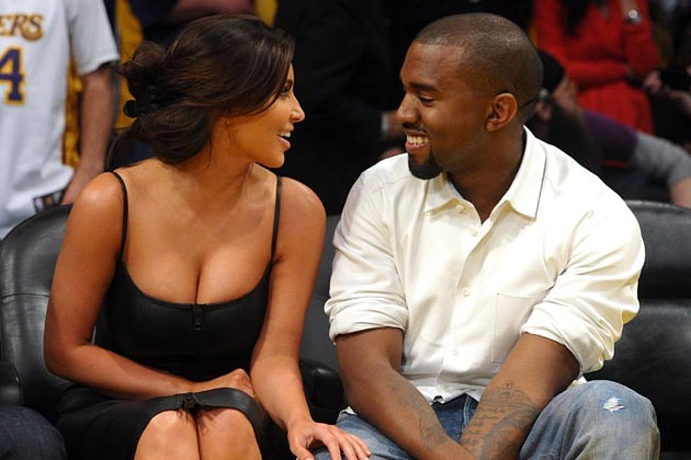 Kanye West + Kim Kardashian Are Engaged