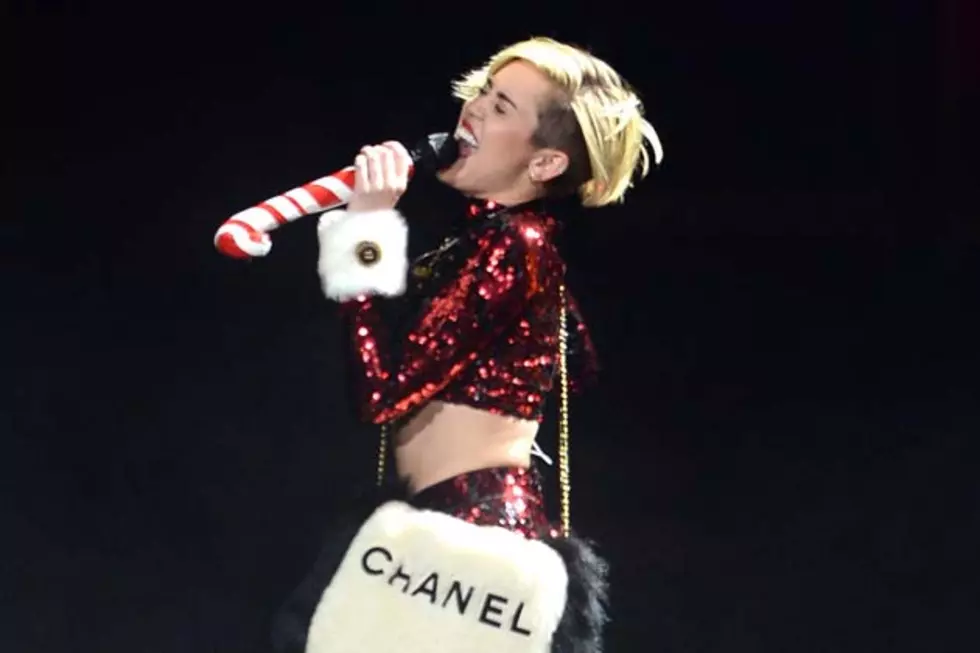 Miley Cyrus Grows Hair Into a Bob, Gets Naughty With Santa [PHOTOS]