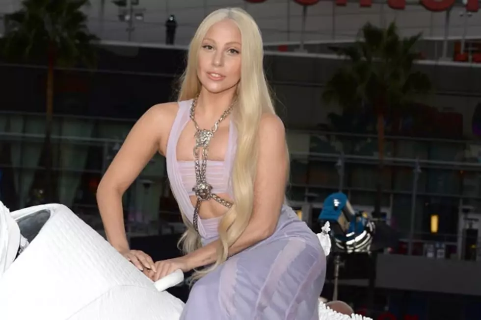 Lady Gaga Goes Topless for Versace [PHOTO]