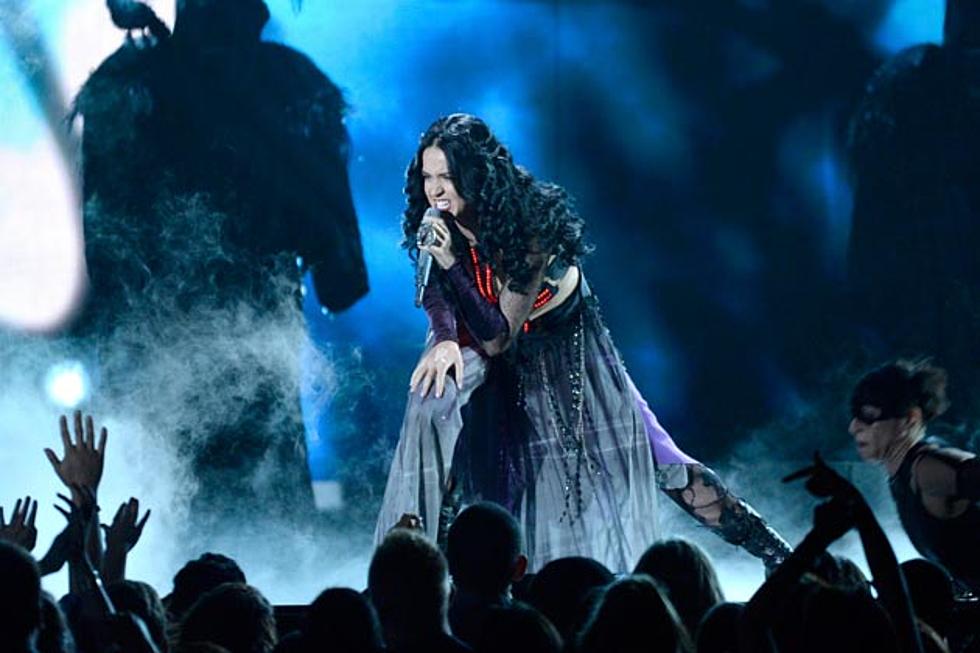 Katy Perry Gallops Onto 2014 Grammys Stage With Gothic Performance of ‘Dark Horse’ [VIDEO]