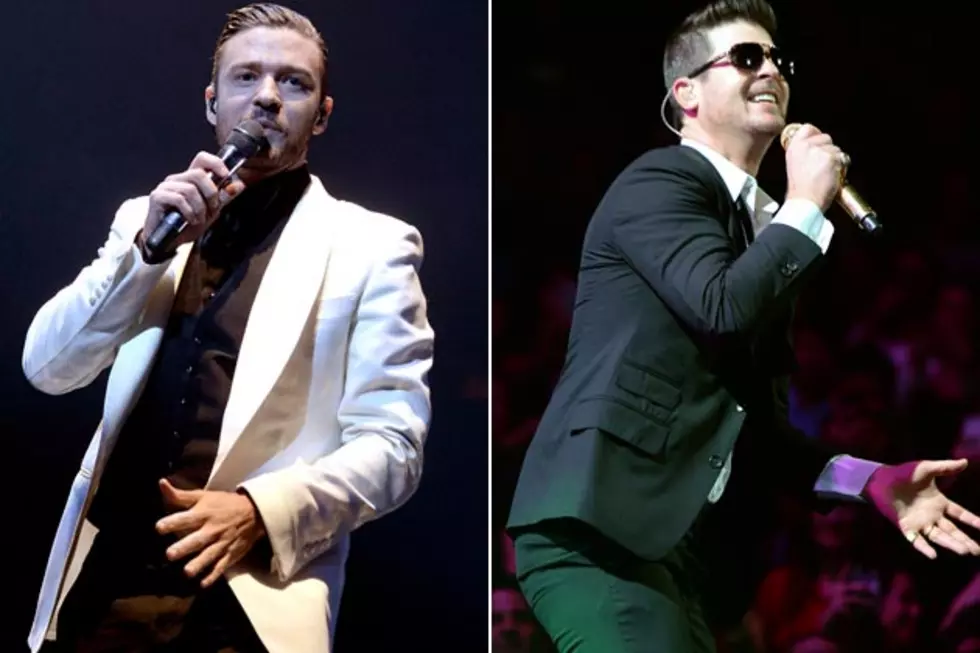 Justin Timberlake + Robin Thicke Have Top-Selling Album + Song of 2013