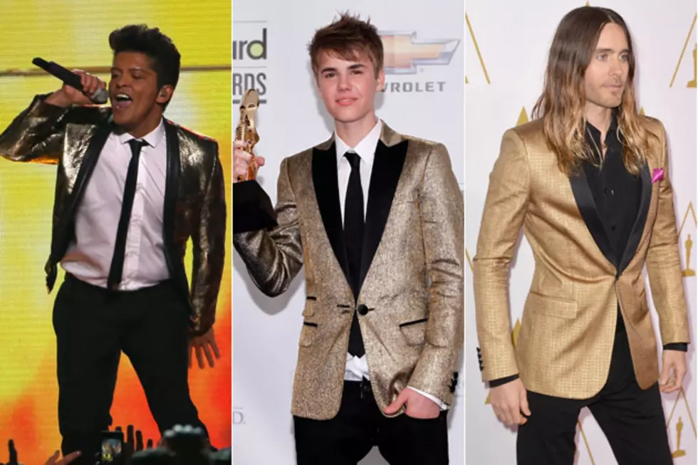 Justin Bieber vs. Bruno Mars vs. Jared Leto: Whose Gold Blazer Do You Like the Best? - Readers Poll