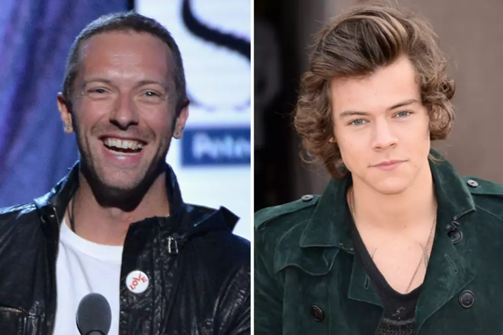 Chris Martin Fangirls Over One Direction + Harry Styles’ Hair