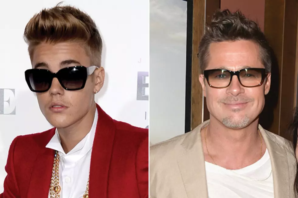 Brad Pitt Buys Justin Bieber Portrait for Son Pax