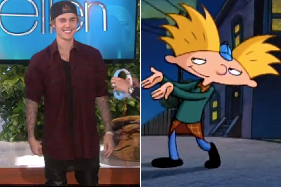 Justin Bieber Totally Looked Like &#8216;Hey Arnold!&#8217; on &#8216;Ellen&#8217; [PHOTO]
