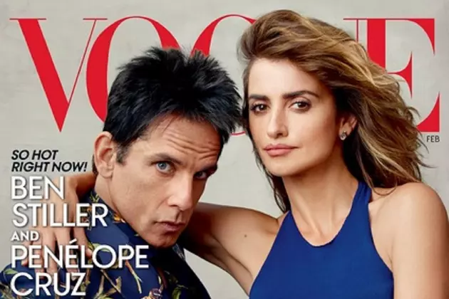 Derek Zoolander with His Blue Steel Gaze Lands the Cover of Vogue Alongside Penelope Cruz