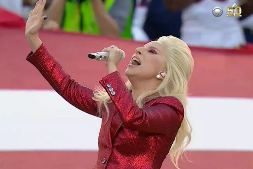 Lady Gaga Flawlessly Delivers the National Anthem at Super Bowl 50