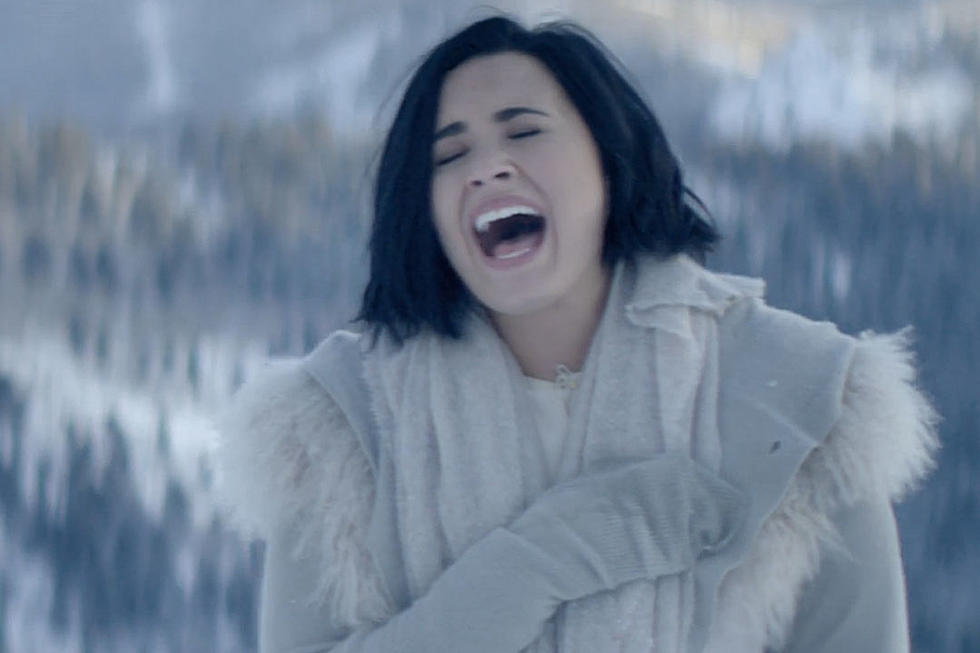 Demi Sings From Mountaintop